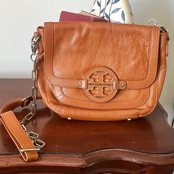 Tory Burch Bags Tory Burch Brown Leather Cross Body Bag Poshmark